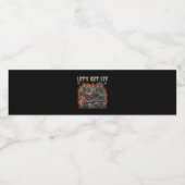 Der Weihnachtsmann brennt, lasst uns den klassisch Wasserflaschenetikett (Einzelnes Label)