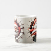 Der Weihnachtsmann bricht durch die Mauer - Funny Kaffeetasse (Mittel)