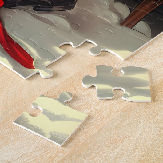 Der Weihnachtsmann bringt den Kindern Freude Puzzle (Seite)