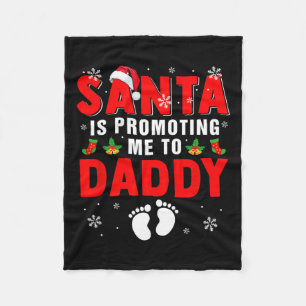 Der Weihnachtsmann bringt mich zu einem Papa-Xmas- Fleecedecke