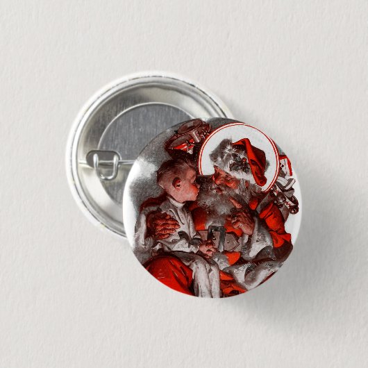 Der Weihnachtsmann Button (Vorne & Hinten)
