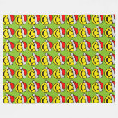 Der Weihnachtsmann, dein Rückgrat. Ideen Fleecedecke (Vorderseite (Horizontal))