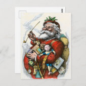 Der Weihnachtsmann der Vintage Postkarte (Vorne/Hinten)