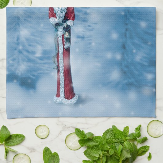 Der Weihnachtsmann: die letzten Jahre Geschirrtuch (Gefaltet)