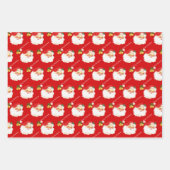 Der Weihnachtsmann, die Süßigkeiten, der Weihnacht Geschenkpapier Set (Vorderseite 2)