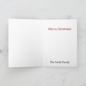 Der Weihnachtsmann, eine Weihnachtskarte Feiertagskarte (Innenseite)