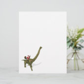 Der Weihnachtsmann fährt auf Brachiosaurus (Stehend Vorderseite)