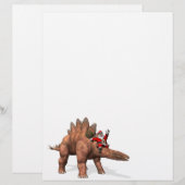 Der Weihnachtsmann fährt auf dem Stegosaurus (Vorne/Hinten)