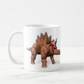 Der Weihnachtsmann fährt auf dem Stegosaurus Kaffeetasse (Links)