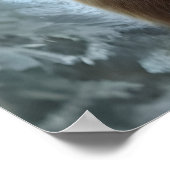 Der Weihnachtsmann fährt auf einem Eisbären | AI A Poster (Ecke)