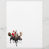 Der Weihnachtsmann fährt auf Elch (Vorderseite)