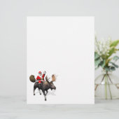 Der Weihnachtsmann fährt auf Elch (Stehend Vorderseite)