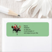 Der Weihnachtsmann fährt auf Elch (Insitu)