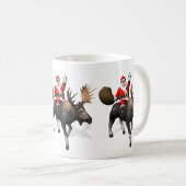 Der Weihnachtsmann fährt auf Elch Kaffeetasse (VorderseiteRechts)