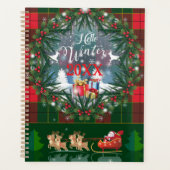 Der Weihnachtsmann fährt auf Schlitten unter der F Planer (Vorderseite)