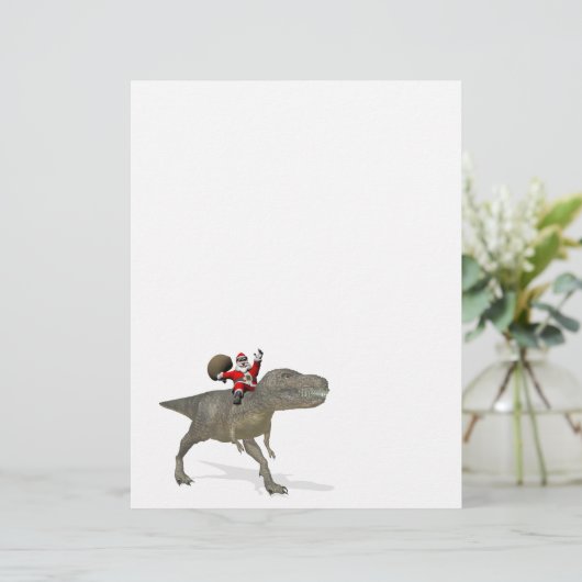 Der Weihnachtsmann fährt auf Trex (Stehend Vorderseite)