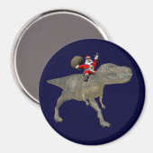 Der Weihnachtsmann fährt auf Trex Magnet (Vorderseite/Rückseite)