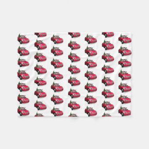 Der Weihnachtsmann fährt eine Mini Fleecedecke