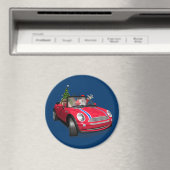 Der Weihnachtsmann fährt eine Mini Magnet (In Situ (Geschirrspüler))
