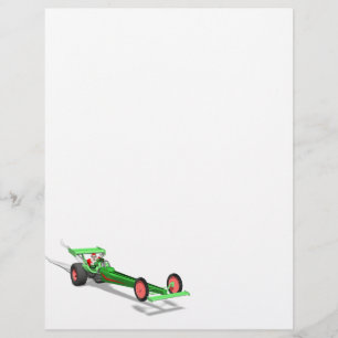 Der Weihnachtsmann fährt einen Dragster