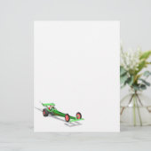 Der Weihnachtsmann fährt einen Dragster (Stehend Vorderseite)