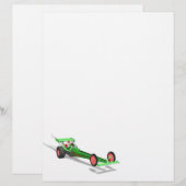 Der Weihnachtsmann fährt einen Dragster (Vorne/Hinten)