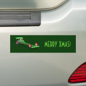 Der Weihnachtsmann fährt einen Dragster Autoaufkleber (Auf Auto)