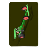 Der Weihnachtsmann fährt einen Dragster Magnet (Vertikal)