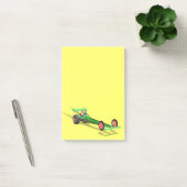 Der Weihnachtsmann fährt einen Dragster Post-it Klebezettel (Büro)