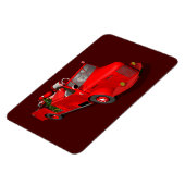 Der Weihnachtsmann fährt einen Feuerzug Magnet (Linke Seite)