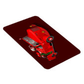 Der Weihnachtsmann fährt einen Feuerzug Magnet (Rechte Seite)
