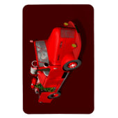 Der Weihnachtsmann fährt einen Feuerzug Magnet (Vertikal)