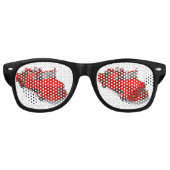 Der Weihnachtsmann fährt einen Feuerzug Sonnenbrille (Vorderseite)
