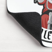 Der Weihnachtsmann fährt Motorrad Mousepad (Ecke)