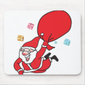 Der Weihnachtsmann fällt vom Himmel Mousepad (Vorne)