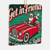 Der Weihnachtsmann: Feierliche Keramik - Ornament" Keramikornament (Rechts)