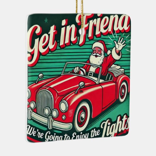 Der Weihnachtsmann: Feierliche Keramik - Ornament" Keramikornament (Rechts)