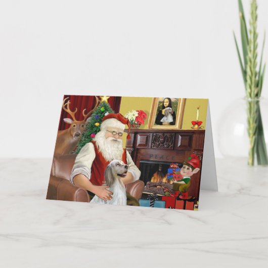 Der Weihnachtsmann Feiertagskarte (Vorderseite)