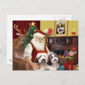 Der Weihnachtsmann Feiertagspostkarte (Vorne/Hinten)