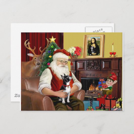 Der Weihnachtsmann Feiertagspostkarte (Vorne/Hinten)