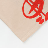 Der Weihnachtsmann Fleecedecke (Ecke)