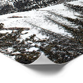 Der Weihnachtsmann fliegt hoch über dem Mond Poster (Ecke)