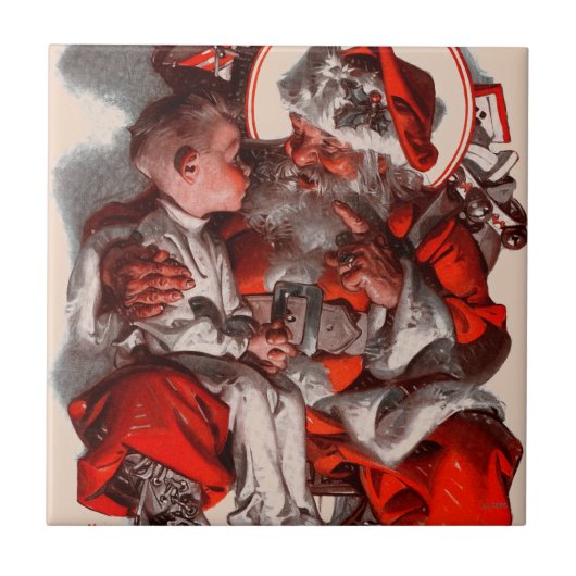 Der Weihnachtsmann Fliese (Vorderseite)