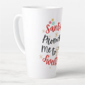 Der Weihnachtsmann fördert mich zu Weihnachten Milchtasse (Linke Ecke)