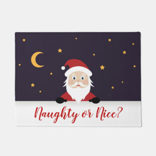 Der Weihnachtsmann frage schüchterne Wohngestaltun Fußmatte