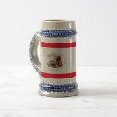 Der Weihnachtsmann für Jesus Bierglas (Vorderseite Links)