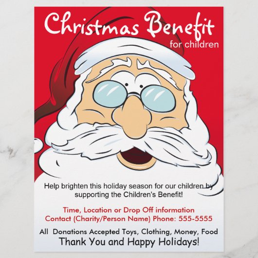 Der Weihnachtsmann für Kinder Flyer (Hinten)