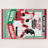 Der Weihnachtsmann gegen Krampus Boxing passt gut Puzzle (Horizontal)