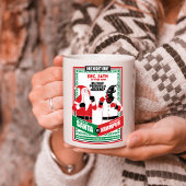 Der Weihnachtsmann gegen Krampus Boxing passt gut  Zweifarbige Tasse