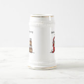 Der Weihnachtsmann geht in die Stadt Bierglas (Mittel)